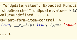 vbenadmin警告Invalid prop: type check failed for prop "onUpdate:value". Expected Function, got Array